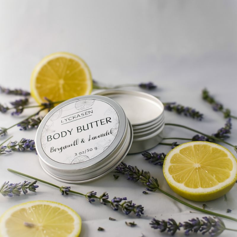Lyckåsen - Naturlig body butter bergamott & lavendel