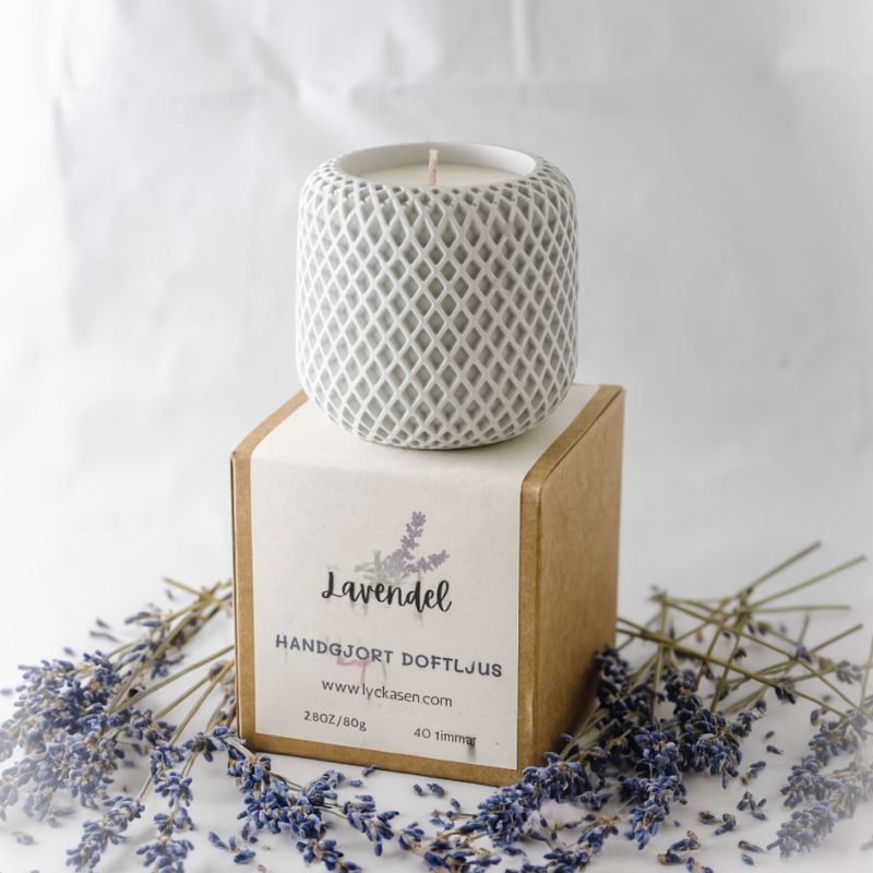 Lyckåsen - Naturligt doftljus lavendel (2)