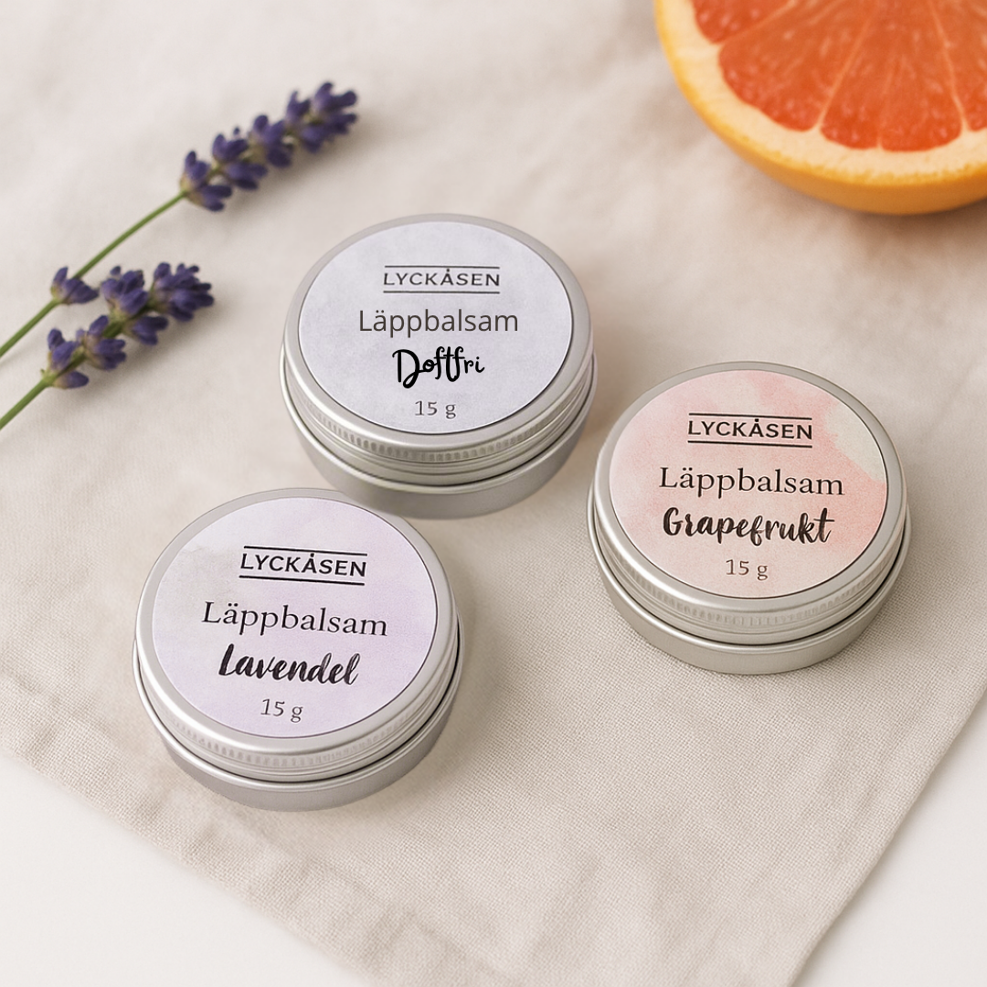 Naturligt Läppbalsam (3 varianter)