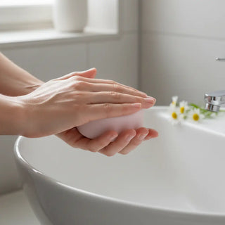 Balsamkaka kamomill tvålas upp 3